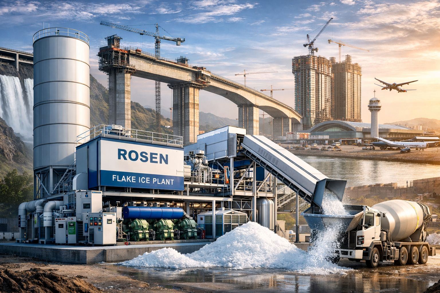 2026 Concrete Cooling Systems | High-Capacity Concrete Ice Plant Solutions – Rosen Ice Plants