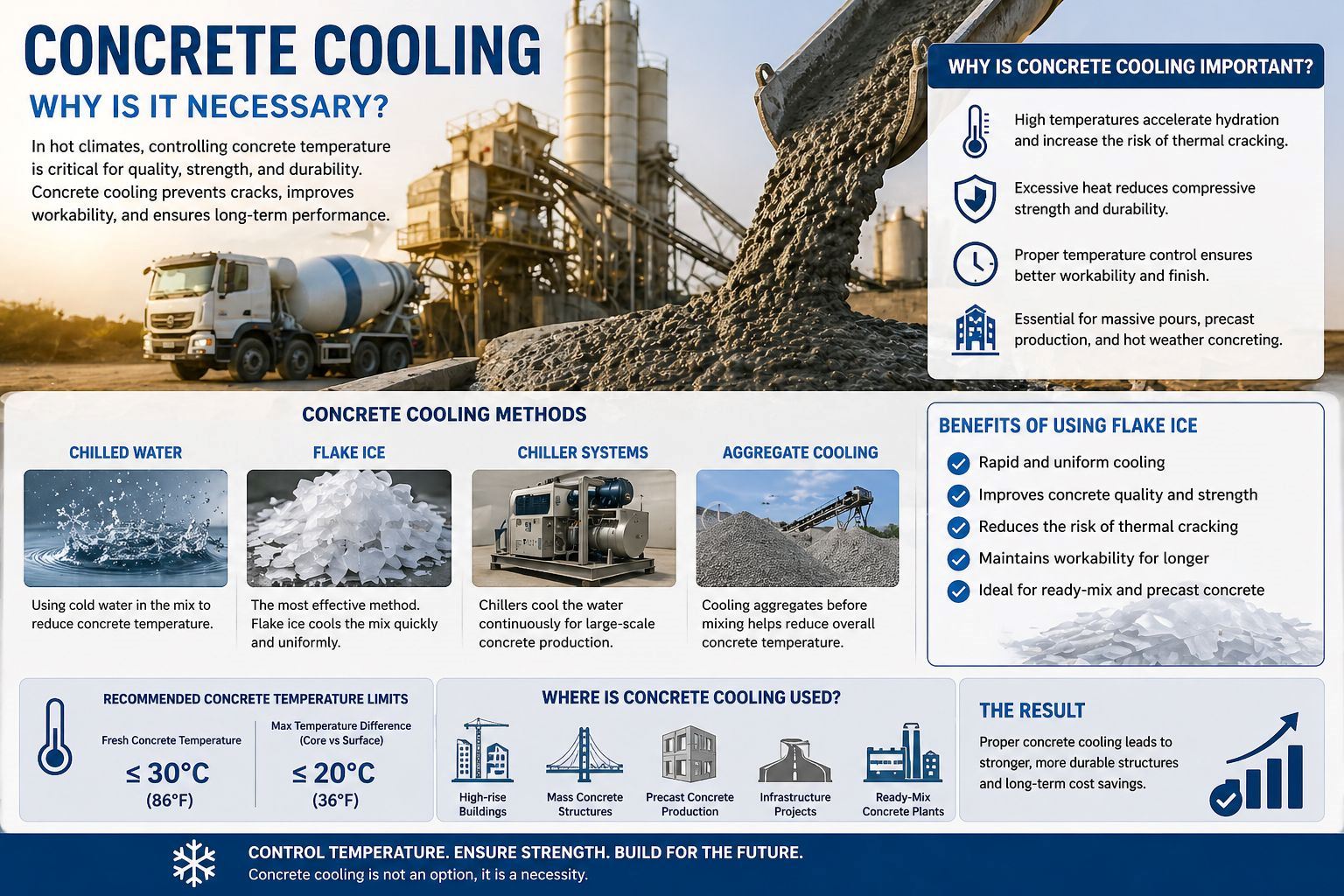 Why Is Concrete Cooling Necessary? Its Critical Role in Hot Climates