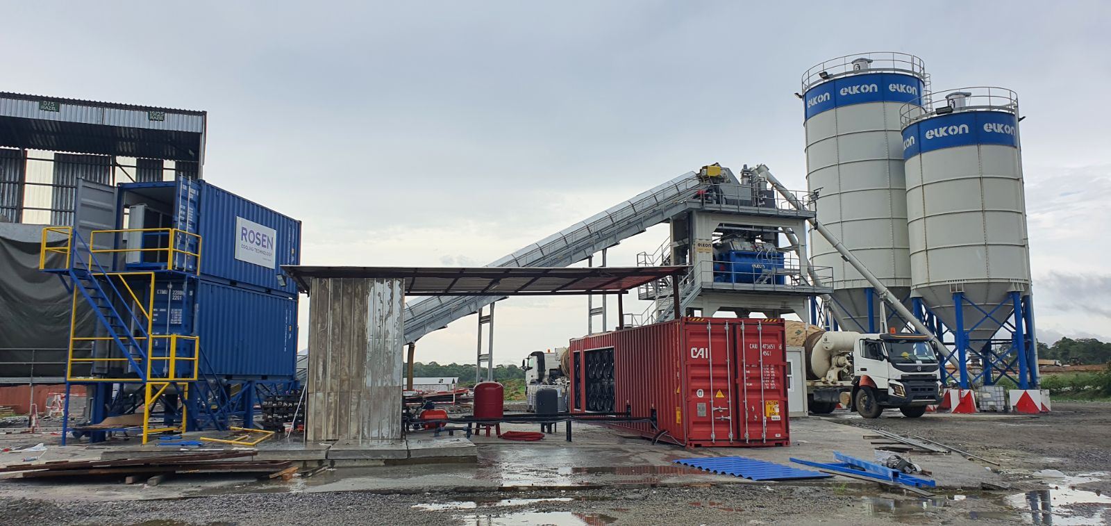 60 m³ Mobile Concrete Batching Plant